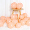 Pastel Orange Party Balloons 12" 50pcs Happy Birthday Baby Shower Balloons