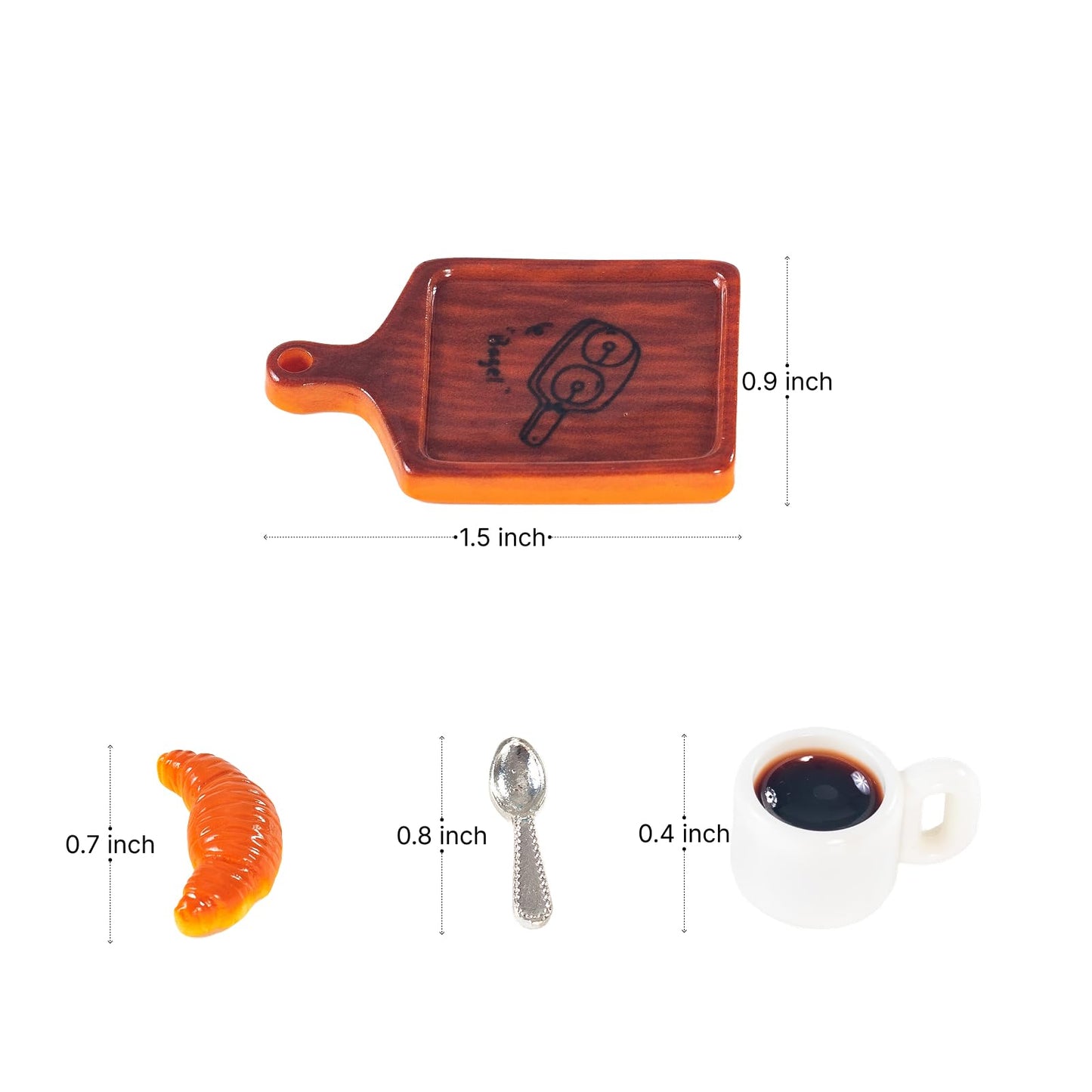SAMCAMI Miniature Dollhouse Accessories, Mini Food, Mini Dollhouse Accessories, Miniature Things (No.1)