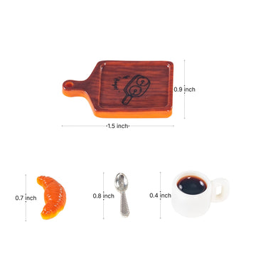 SAMCAMI Miniature Dollhouse Accessories, Mini Food, Mini Dollhouse Accessories, Miniature Things (No.1)