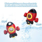 Elovien Bath Toys, Space Rocket Bath Toys for Toddlers 1-3, Spray Water Baby Bathroom Toys with Rotating Fountain, Shower Bathtub Toys for Toddlers