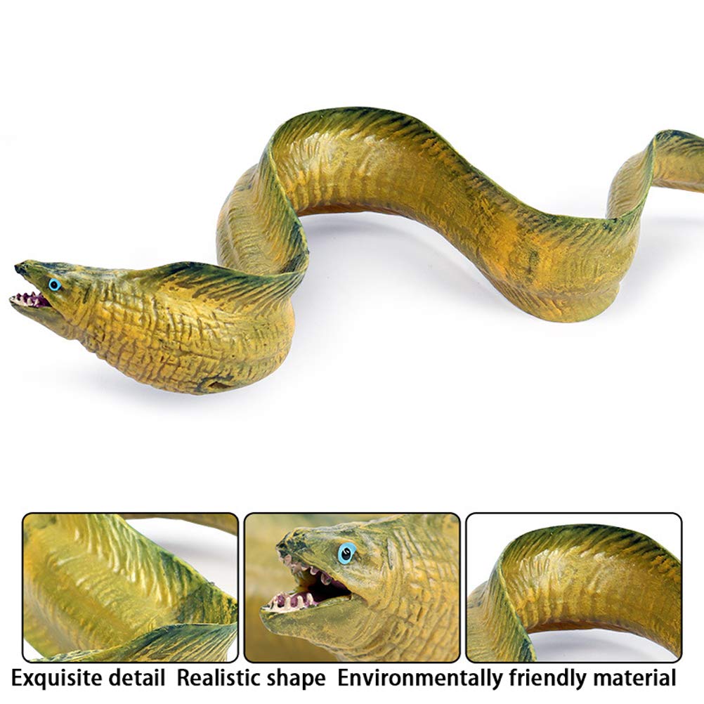 JOKFEICE Sea EEL Figures - Realistic Animal Figures Pretend Play Toy - Learning Educational Toy Christmas Birthday Gift Cake Topper Teacher Rewards