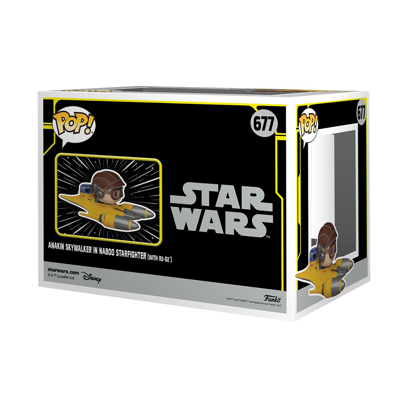 Funko POP! Ride Deluxe: SW - Anakin in Naboo Sarfighter with R2-D2 - Star Wars - Collectable Vinyl Figure - Gift Idea - Official Merchandise - for