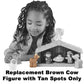 Fisher-Price Replacement Part Little People Nativity Playset DPX53 - Replacement Brown Cow with Tan Spots