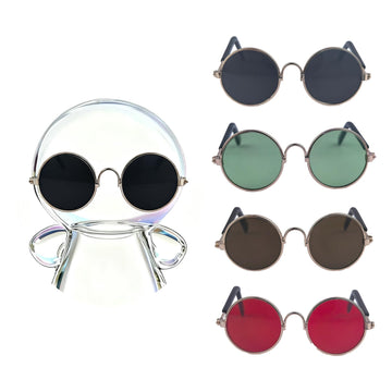 VPDSLABUBU Glasses for 17cm Doll(No Dolls), Set of 4 Mini Glasses for 3.94-6.7 Inch (10-17 cm) Dolls. Suitable Accessories for Many Doll