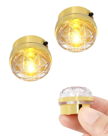 iLAND 1/12 Scale Accessories of Miniature Lights 2 Pcs Classic Modern Dollhouse Lights for Dollhouse Miniature Accessories Décor Decoration Elegant