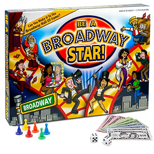BE A BROADWAY STAR! - The Classic Theater and Musical Trivia Board Game That Puts You in The Spotlight | Party Game for Theater Lovers | Holiday