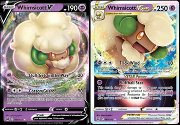 Whimsicott V & VSTAR 065/172 Brilliant Stars - Ultra Rare Pokemon Card Lot