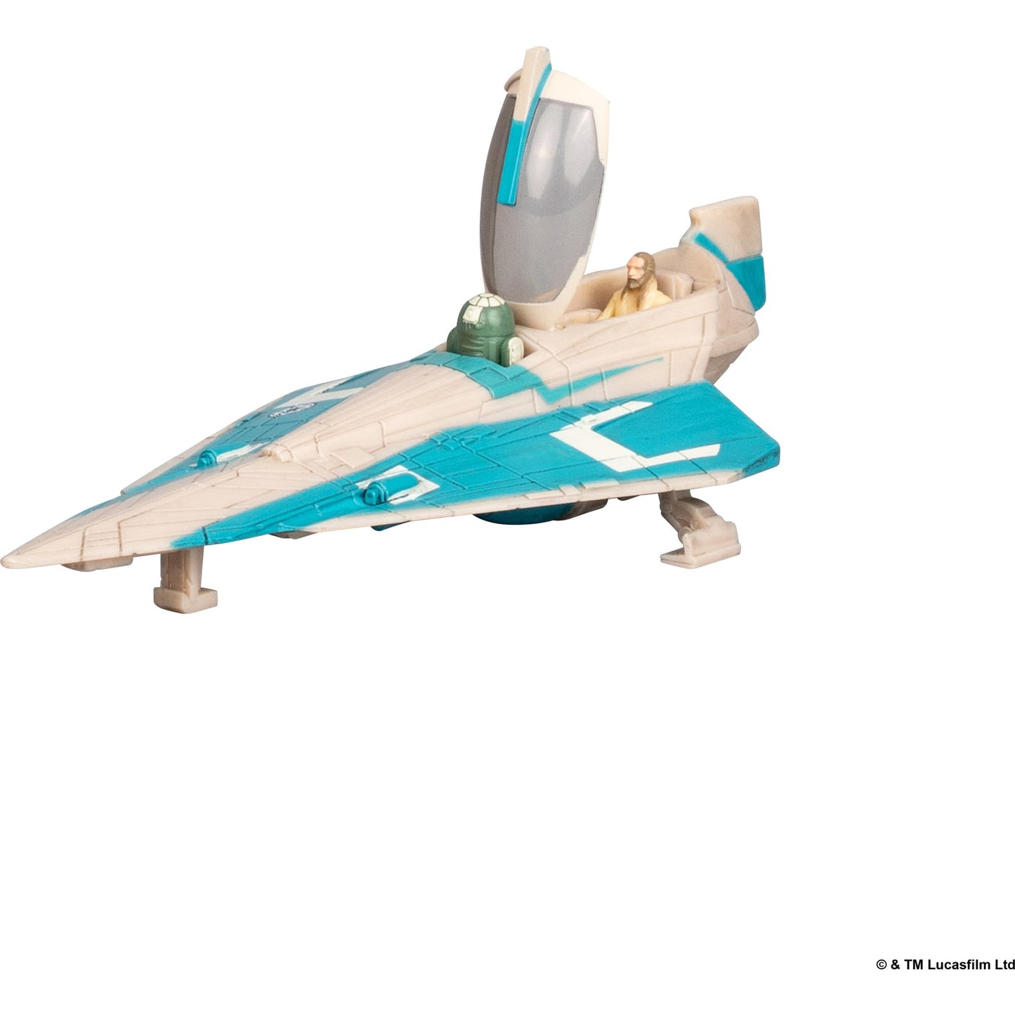Star Wars™ Micro Galaxy Squadron Qui-Gon Jinn's Jedi Starfighter Mystery Bundle - 3-Inch and 2.5-Inch Vehicles with Accessories (Amazon Exclusive)