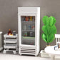 AirAds Dollhouse 1:12 scale dollhouse Miniature refrigerator and side cart (1 red refrigerator)