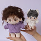 niannyyhouse 20cm Plush Doll Clothes Elastic Solid Sportswear Suits Hoodie Pants Soft Stuffed Plush Toy Dress Up Accessories (Dark Green, 20cm)