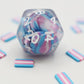 Transgender Flag RPG Dice Set
