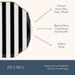 Bonjour Fête Black Cabana Stripe Party Plates | Gold Foil Sturdy Disposable Plate for Holiday & Tailgate Parties | Large Lunch & Dinner Plate | Pack