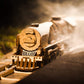 UGEARS V-Express Steam Train with Tender 3D Wooden Puzzles for Adults - Wooden Model Kits for Adults Model Train Steam Engine Kit Brain Teaser, Hobby