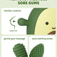 ChooKaChoo Baby Teething Toy Silicone Avocado Teething Mitten for Babies Over 3 Months Anti Dropping Wrist Hand Teethers Baby Chew Toys for Sucking