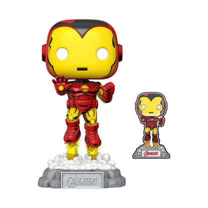 Funko POP! & Pin: Avengers 60th Anniversary - Iron Man - Amazon Exclusive