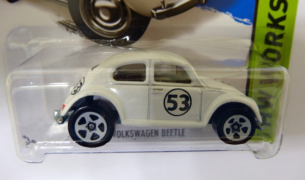 Hot Wheels 2014, Volkswagen Beetle. Herbie The Love Bug. HW Workshop 191/250. 1:64 Scale.