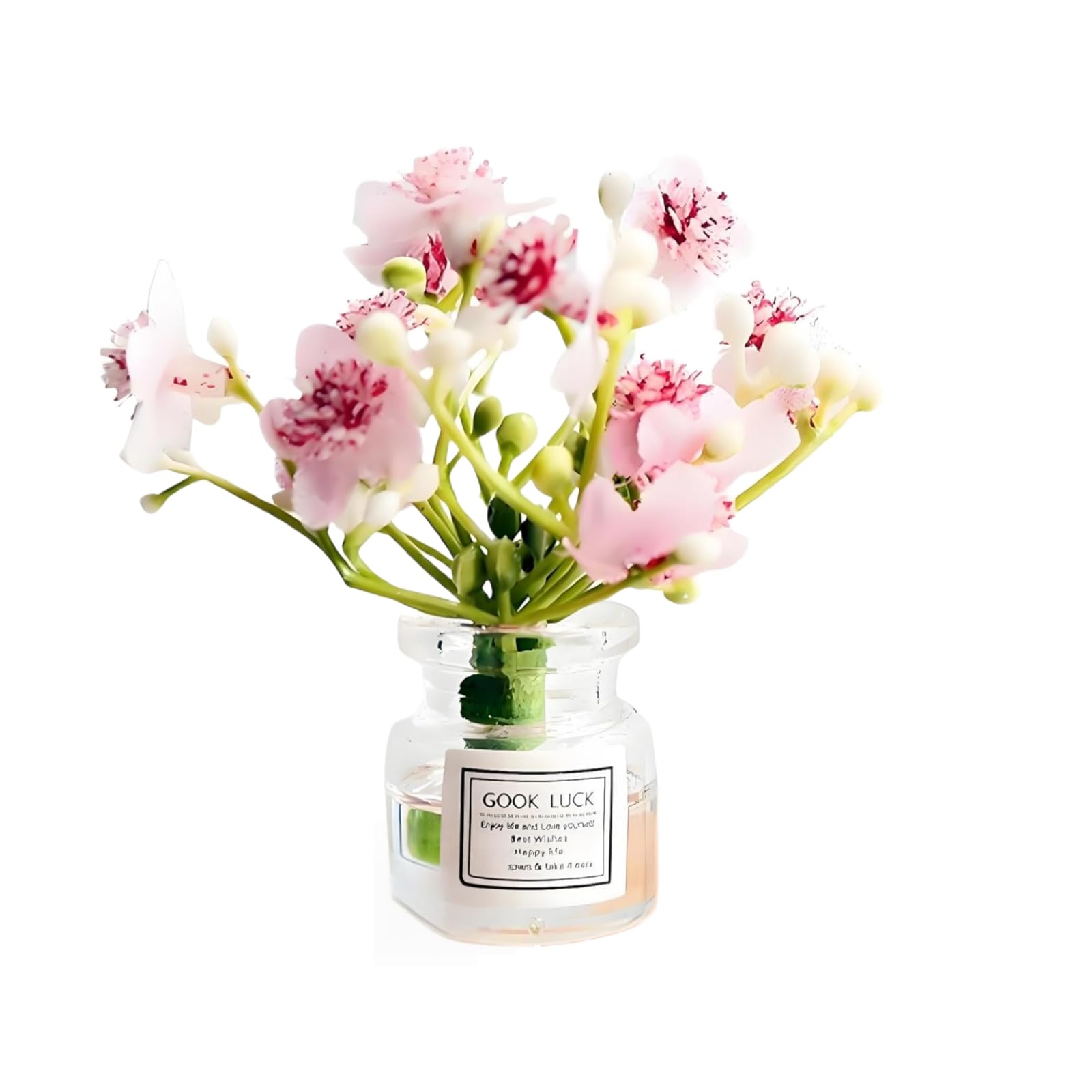 Miniature Flowers in Vase Set - 1:6 Scale Dollhouse Décor with Realistic Details, Tiny Floral Arrangements for Micro Landscape, Train Platform
