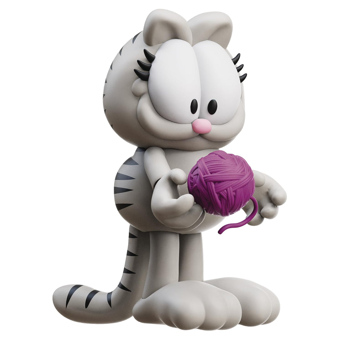 Boss Fight Studio Garfield Nermal the Kitten Action Figure - Highly Articulate Collectible Figurine with Shipping Box and Ball of Yarn Accessories and