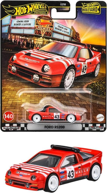 Hot Wheels JBL29 Boulevard Ford RS200 Ride On Toy Mini Car Ages 3+ Red