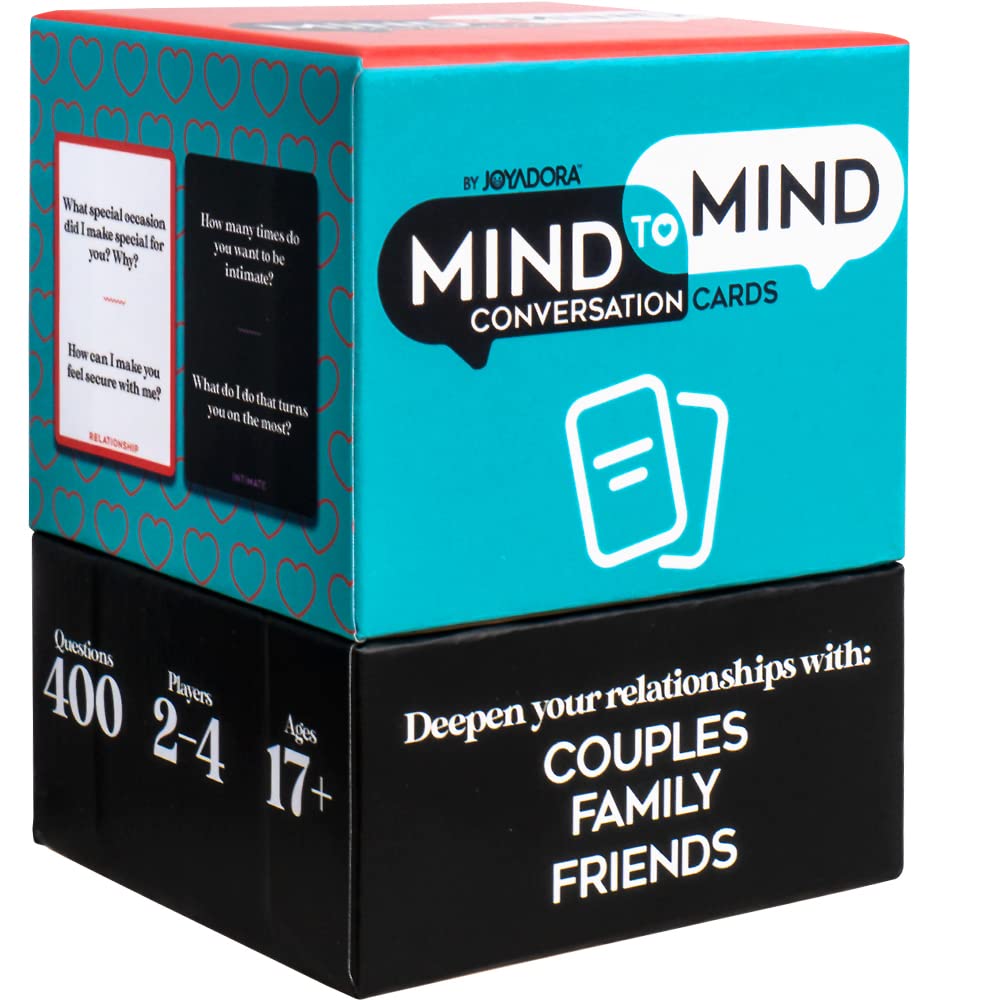 Joyadora 400 Questions for Couples, Family, Friends - Games, Romantic Card Game Gift Sets, Love Game, Card Games for Date Night, Relationship Gifts