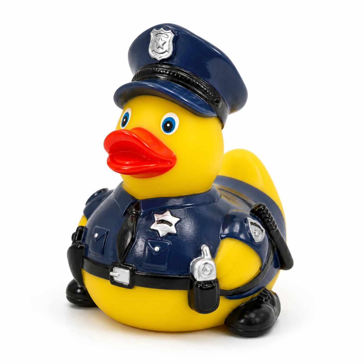 3 Inch DUCKY CITY Police Rubber Duck [Sealed, Floats Upright] Cop Officer Sheriff Toy for Kids, Baby Safe Bath Gift, Collectible Rubber Duckies