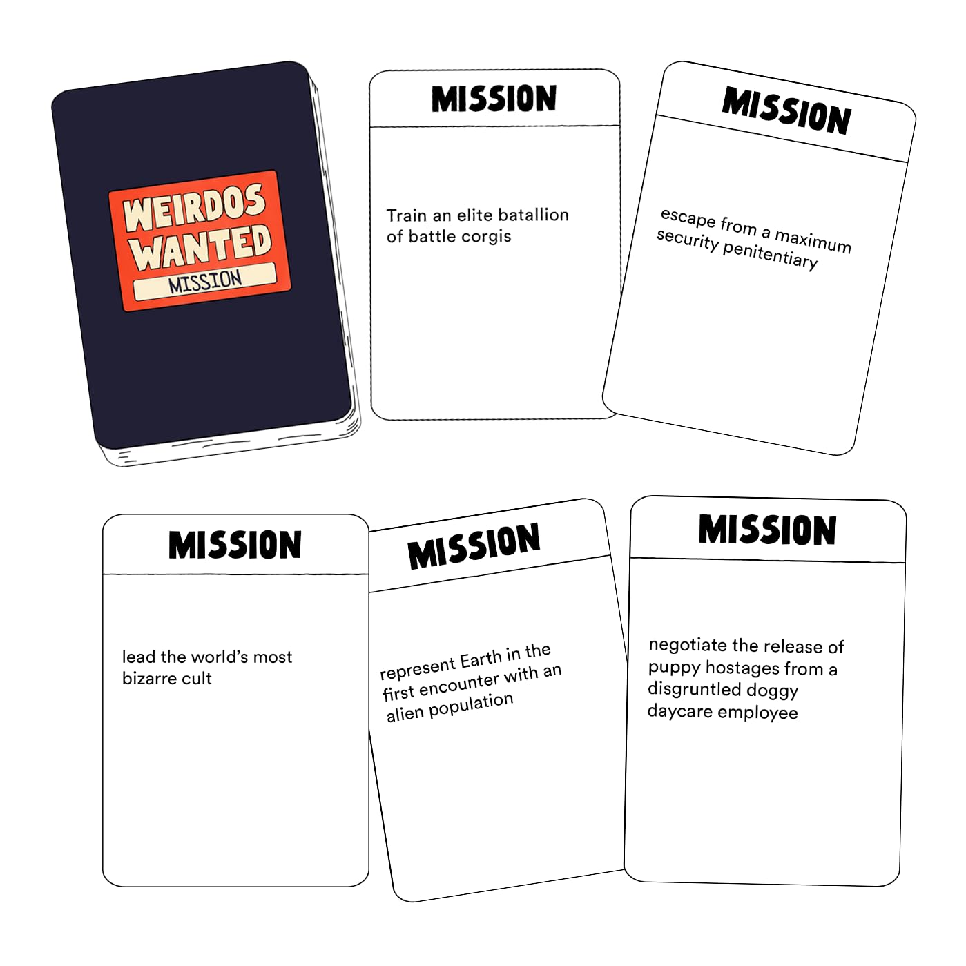 Weirdos Wanted: The outrageously Funny Party Game | Perfect Icebreaker | 4+ Players | Make Your Friends Laugh Until They cry