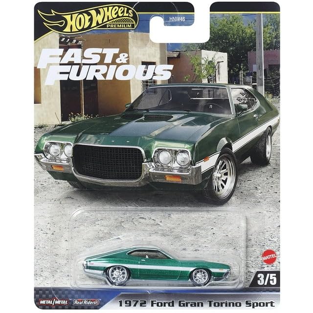 Hot Wheels 2024 Fast & Furious Premium Die?Cast 5?Pack (Mix 2, HNW46?956F) | Nissan Silvia S15, Toyota Soarer, Ford Gran Torino, Mustang Boss 302