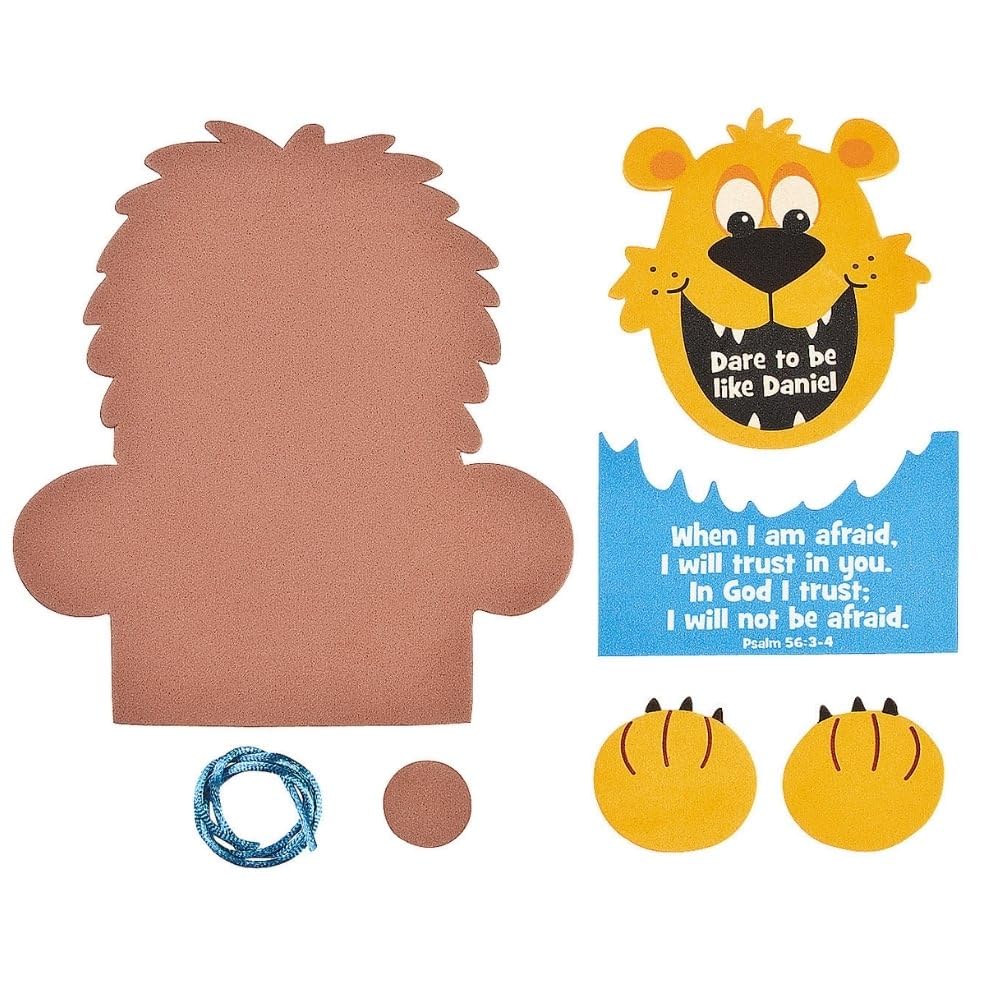 Fun Express Dare to Be Daniel Sign Kits - Makes 12 - Religous DIY Crafts for Kids and Sunday School Activities - VBS Vacation Bible School