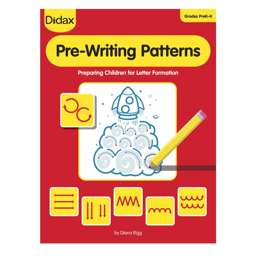 Didax Educational Resources Book Pre-Writing Patterns, Multi (211524)