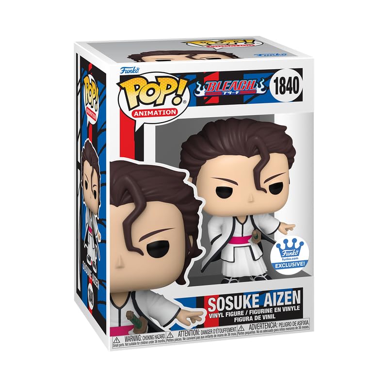 Funko Bleach Pop! Sosuke Aizen - Anime Figurine - White, Purple, Black