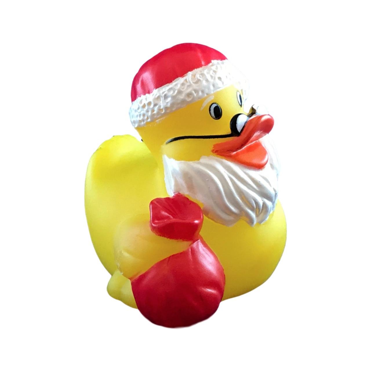 3" Rubber Duck [Sealed Hole, Floats Upright] - Baby Safe Bathtub Bathing Toy - Santa Rubber Duck 2