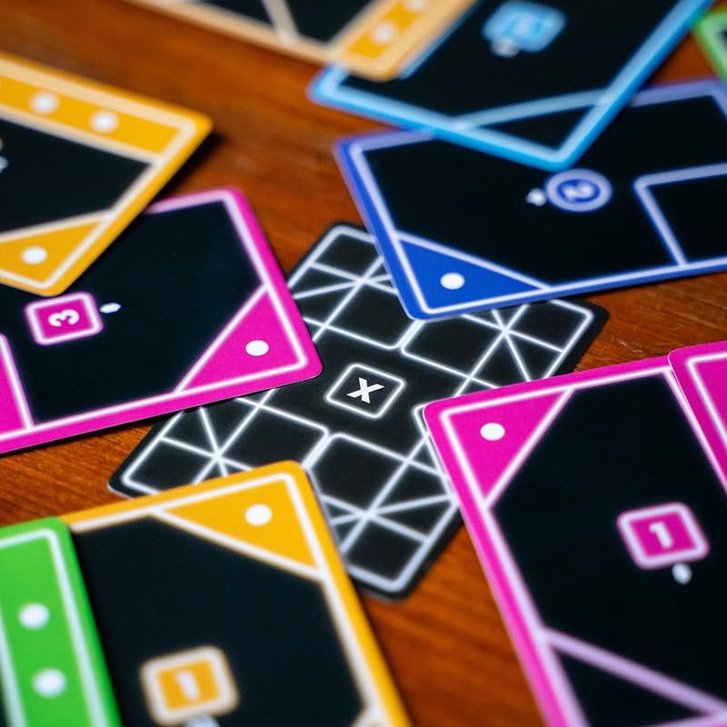 TACTA Card Game, Where Every Card Counts, Fast-Paced Strategic Shape Matching Party Game, Analyze and Optimize to Connect, Cover & Conquer to Win