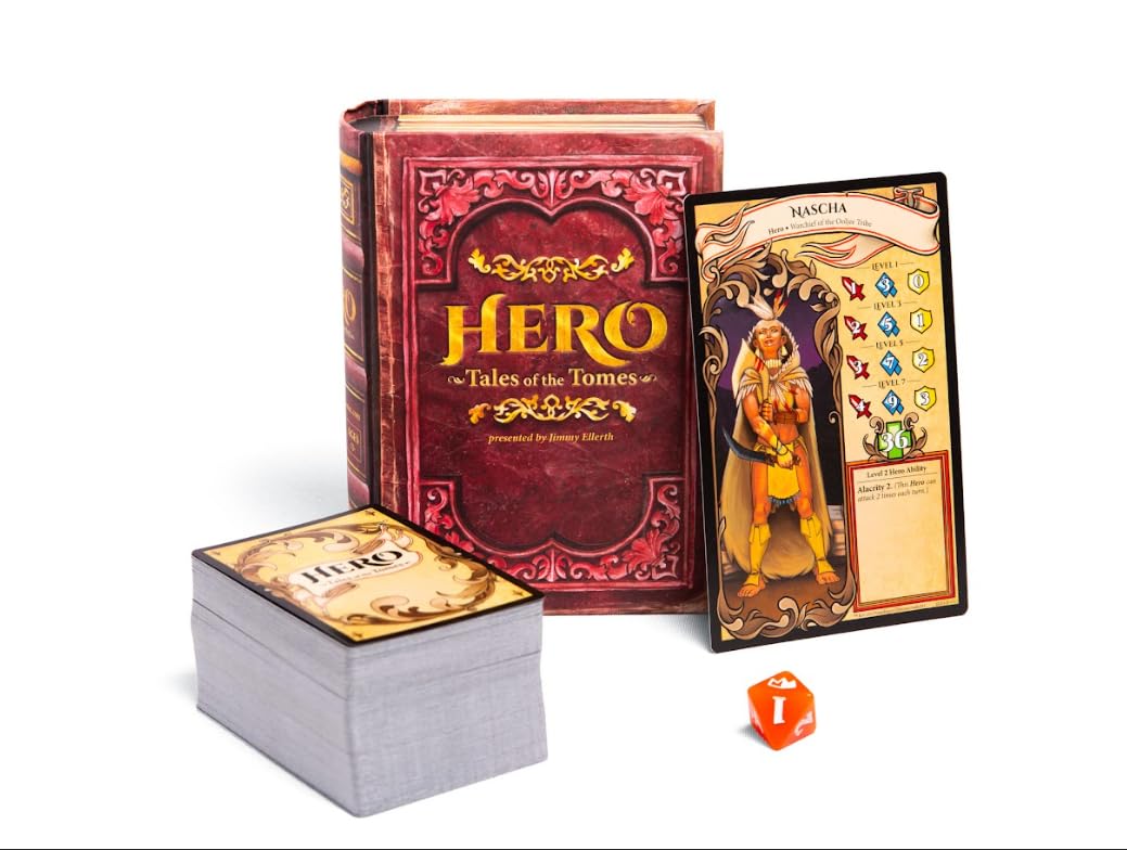 Hero: Tales of the Tomes 1st Edition - Fantasy Strategy Card Game by Tomekeeper Entertainment, Shared Deck, No Deck Building, 2-5 Players, Ages 14+
