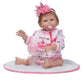 iCradle Silicone Full Body Reborn Baby Dolls Twins Boy and Girl 20 inch Anatomically Correct Newborn Size Bebe Look Real Washable Toys for Toddler