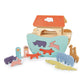 Tender Leaf Toys - Little Noah’s Ark - Wooden Animal Shape Sorting Toy - Compact and Made for Little Hands, Improve Hand-Eye Coordination