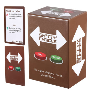 Shitty Choices Card Game Card Games for Adults Party Card Games for Adults and Family, Party Games for Game Night