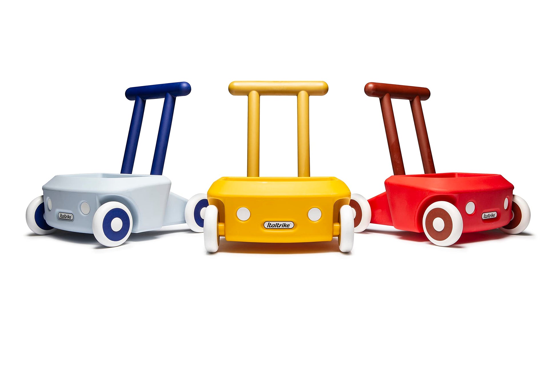 Italtrike Roberto Baby Walker, Push & Pull Baby Toy, Learning to Walk, Toddlers, Safety Brake, Storage Compartment, Speed Control, Indoors & Outdoors