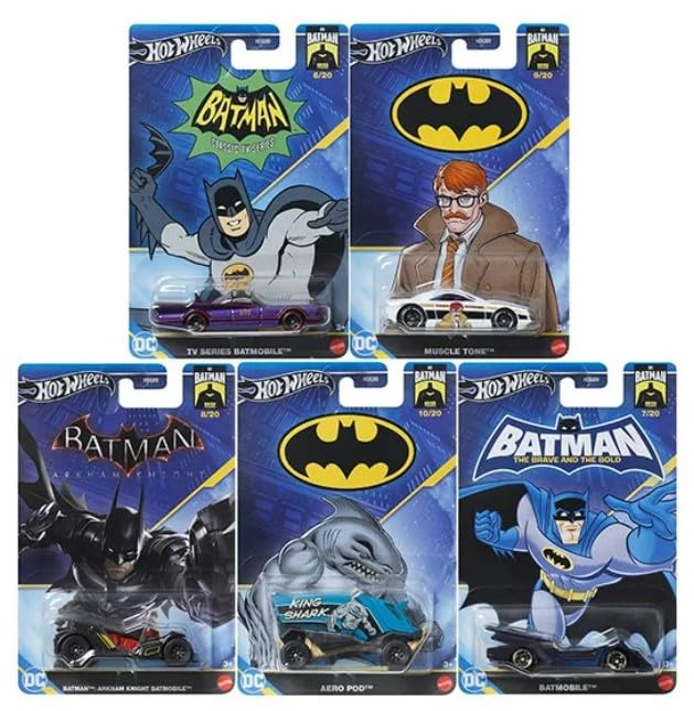 Hot Wheels Batman 85 Years 1:64 Scale Premium Pop Culture 2024 Mix (9/20 Commisioner Gordon Muscle Tone)