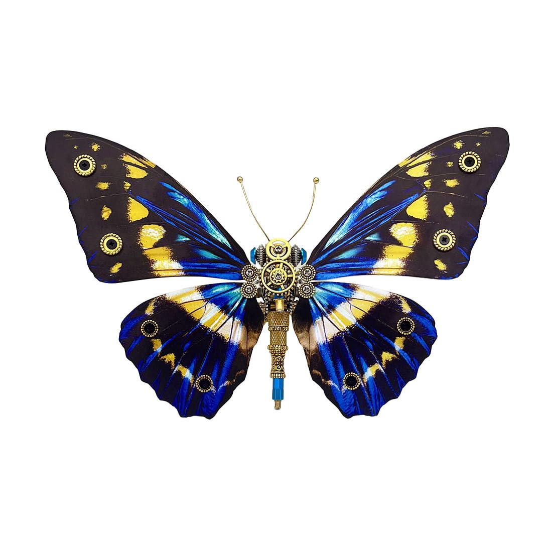 Keetopteep Butterfly 3D Metal Puzzle Model, 150 Pieces Mechanical Butterfly DIY Assembly Kit to Build, 3D Jigsaw Puzzle Handmade Craft Desk Ornament