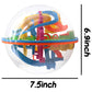 3 Otters 3D Maze Ball Puzzle, 6.9-7.5 Inch Brain Teaser Puzzle Sphere