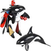 Safari Discovery Expedition Transforming Orca Whale to Robot Toy, 4 inch Action Figure, Great Gift for Boys and Girls