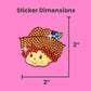StickerBeans® Rhinestone Stickers BOY Meets Girl® x Strawberry Shortcake® 4-Pack, 2” x 2” Sparkly Cut-to-Shape Adhesive for Collecting, Trading