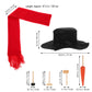BESTOYARD 13Pcs Christmas Snowman Decorating Making Kit Snowman Dress Up Toys Fun Outdoor Kids for Xmas Winter Holiday Party Decoration Gifts