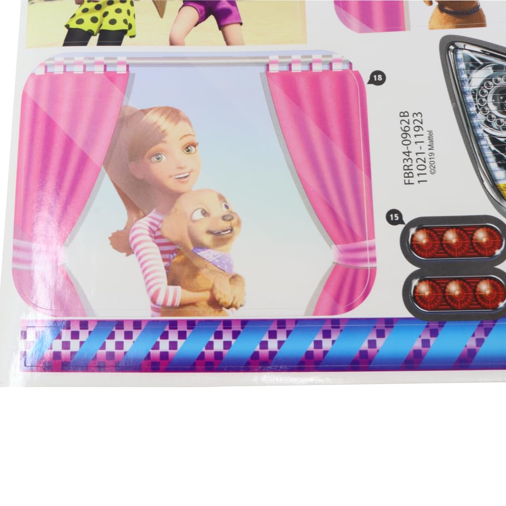 Barbie Replacement Part DreamCamper Dollhouse Playset FBR34 - Replacement Label Stickers Set A