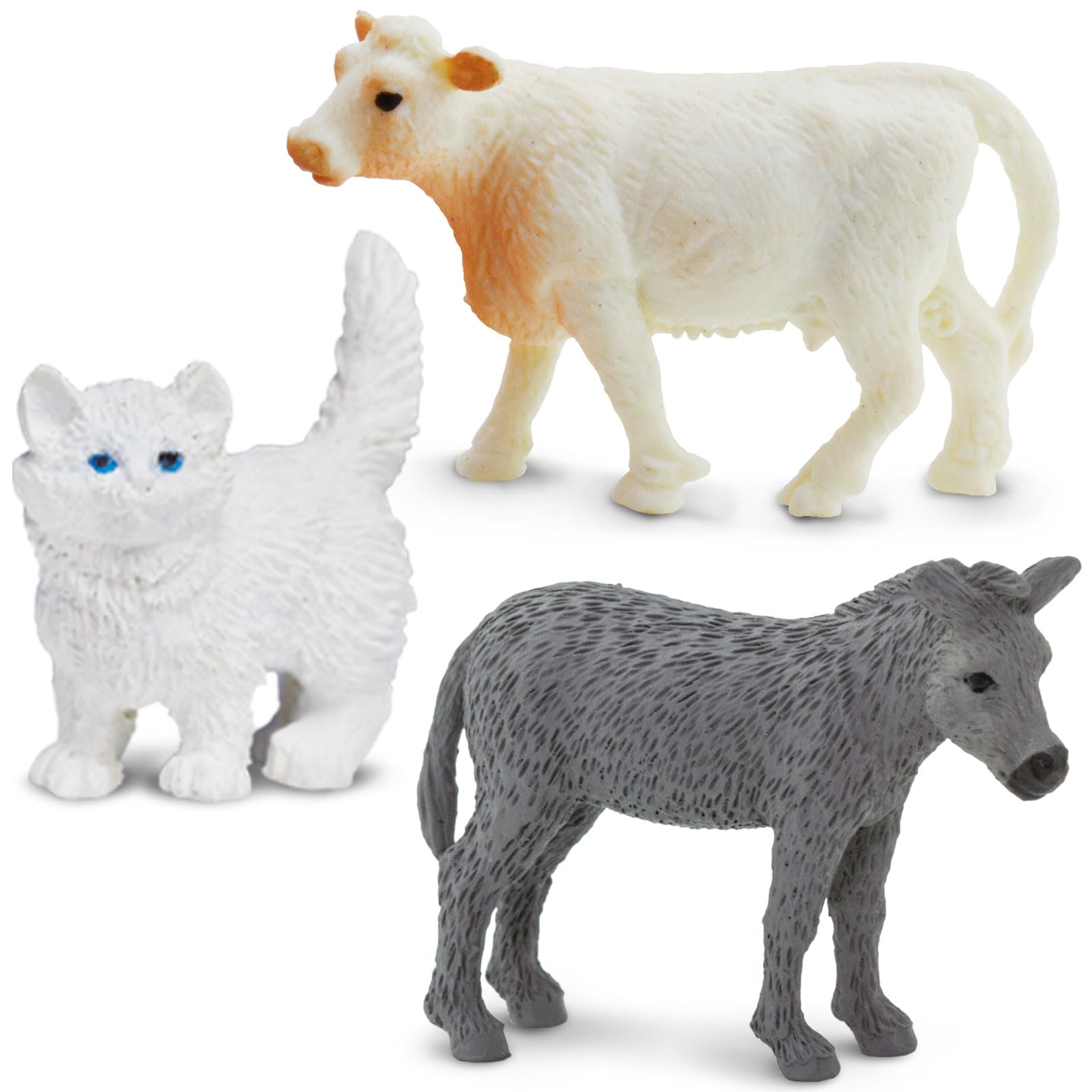 Safari Ltd. Good Luck Minis Ranch Fun Pack - 8 Mini Figurines or Ranch Animals - Educational Toy Figures for Kids Ages 5+