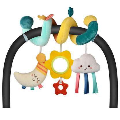 Car Seat Toys Infant Toys 0-6 Months Newborn Toys, Stroller Toys Baby Toys 0-3 Months, Baby Toys 0-6 Months for Crib Mobile Bassinet with Rattles