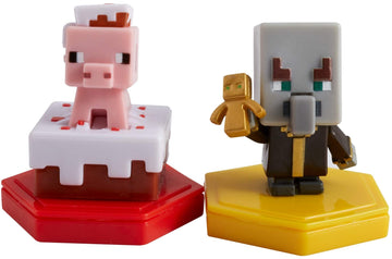 Mattel Minecraft Earth Boost Mini Action Figures 2-Pack, Set with NFC-Chip Toys, Earth Augmented Reality Mobile Game, Based on Minecraft Video Game