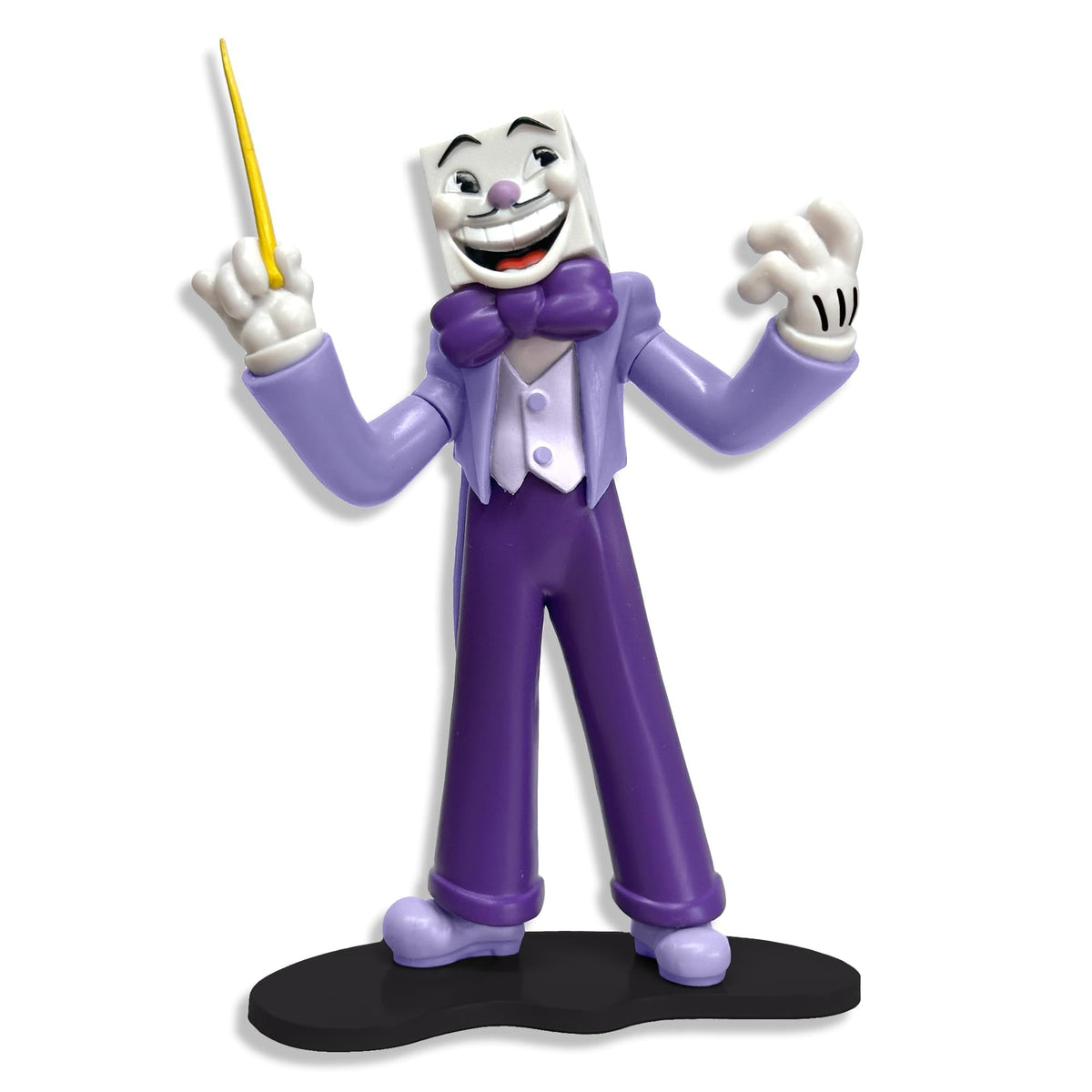 Toynk Cuphead King Dice Create-A-Figure 4-Inch Mini Adult Figure | Interchangeable Parts for Posing, Customization