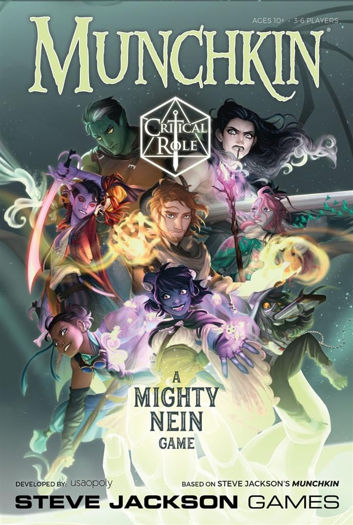 USAOPOLY Munchkin: Critical Role Card Game | Munchkin Game Featuring Critical Role Mighty Nein Campaign | Officially Licensed Critical Role Card Game