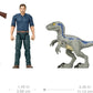 Mattel Jurassic World Dominion Human & Dino Action Figure Pack, Owen & Velociraptor Beta Figures & Accessories, Collectible Toy Dinosaur Set